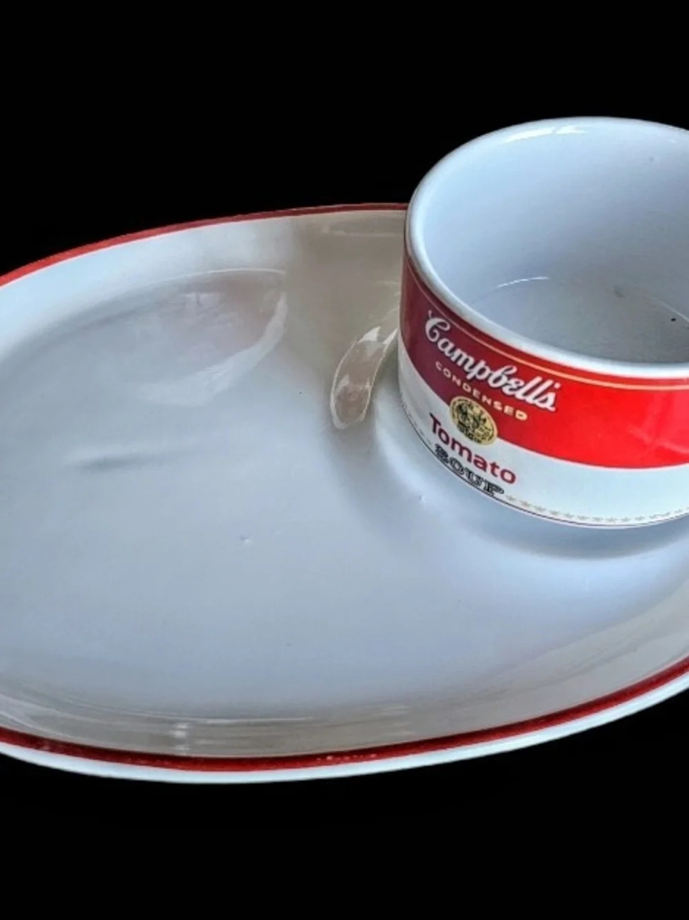 Campbells Soup Server Tray Set Plus Additional Mug